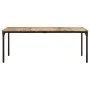 Rough mango wood dining table 200x100x76 cm by , Kitchen and dining tables - Ref: Foro24-321976, Price: 366,03 €, Discount: %
