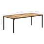 Esstisch aus rauem Mangoholz, 200 x 100 x 76 cm von , Küchen- und Esstische - Ref: Foro24-321976, Preis: 372,61 €, Rabatt: %