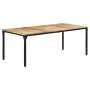 Rough mango wood dining table 200x100x76 cm by , Kitchen and dining tables - Ref: Foro24-321976, Price: 366,03 €, Discount: %