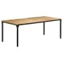 Rough mango wood dining table 200x100x76 cm by , Kitchen and dining tables - Ref: Foro24-321976, Price: 366,03 €, Discount: %