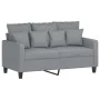 Juego de sofás con cojines 3 piezas tela gris claro by , Sofas - Ref: Foro24-3201656, Price: 480,84 €, Discount: %