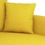 Juego de sofás con cojines 3 piezas tela amarillo claro by , Sofas - Ref: Foro24-3201661, Price: 418,79 €, Discount: %