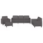 Sofagarnitur mit 4-teiligen Kissen aus grauem Kunstleder. von , Sofas - Ref: Foro24-3201747, Preis: 628,90 €, Rabatt: %