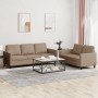 Zweiteiliges Sofaset mit Kissen aus synthetischem Capuccino-Leder. von , Sofas - Ref: Foro24-3201764, Preis: 456,93 €, Rabatt: %