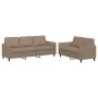 Zweiteiliges Sofaset mit Kissen aus synthetischem Capuccino-Leder. von , Sofas - Ref: Foro24-3201764, Preis: 450,25 €, Rabatt: %