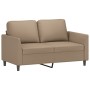 Zweiteiliges Sofaset mit Kissen aus synthetischem Capuccino-Leder. von , Sofas - Ref: Foro24-3201764, Preis: 456,93 €, Rabatt: %