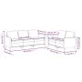 Zweiteiliges Sofaset mit Kissen aus synthetischem Capuccino-Leder. von , Sofas - Ref: Foro24-3201764, Preis: 450,25 €, Rabatt: %