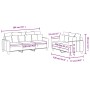 Zweiteiliges Sofaset mit schwarzen Kissen. von , Sofas - Ref: Foro24-3201668, Preis: 490,40 €, Rabatt: %