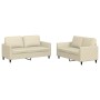 Zweiteiliges Sofaset mit cremefarbenen Kunstlederkissen. von , Sofas - Ref: Foro24-3201751, Preis: 360,34 €, Rabatt: %