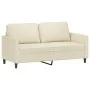 Juego de sofás con cojines 2 piezas cuero sintético crema by , Sofas - Ref: Foro24-3201751, Price: 355,78 €, Discount: %