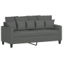 Juego de sofás con cojines 2 piezas tela gris oscuro by , Sofas - Ref: Foro24-3201649, Price: 427,24 €, Discount: %