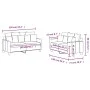 Zweiteiliges Sofaset mit dunkelgrauen Kissen. von , Sofas - Ref: Foro24-3201649, Preis: 420,22 €, Rabatt: %
