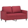 Juego de sofás con cojines 2 piezas cuero sintético rojo tinto by , Sofas - Ref: Foro24-3201753, Price: 390,85 €, Discount: %
