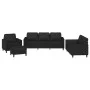 Juego de sofás con cojines 4 piezas cuero sintético negro by , Sofas - Ref: Foro24-3201745, Price: 639,10 €, Discount: %