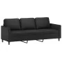 Juego de sofás con cojines 4 piezas cuero sintético negro by , Sofas - Ref: Foro24-3201745, Price: 639,10 €, Discount: %