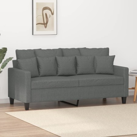 Zweiplätziges Sofa aus dunkelgrauem Stoff, 140 cm. von , Sofas - Ref: Foro24-359268, Preis: 207,94 €, Rabatt: %