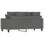 Zweiplätziges Sofa aus dunkelgrauem Stoff, 140 cm. von , Sofas - Ref: Foro24-359268, Preis: 207,94 €, Rabatt: %
