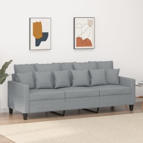 Dreisitziges Sofa aus hellgrauem Stoff, 180 cm. von , Sofas - Ref: Foro24-359275, Preis: 275,73 €, Rabatt: %