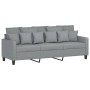 Dreisitziges Sofa aus hellgrauem Stoff, 180 cm. von , Sofas - Ref: Foro24-359275, Preis: 275,73 €, Rabatt: %