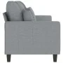 Sofá de 3 plazas de tela gris claro 180 cm by , Sofas - Ref: Foro24-359275, Price: 252,04 €, Discount: %