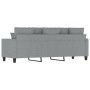Dreisitziges Sofa aus hellgrauem Stoff, 180 cm. von , Sofas - Ref: Foro24-359275, Preis: 275,73 €, Rabatt: %