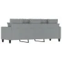 Dreisitziges Sofa aus hellgrauem Stoff, 180 cm. von , Sofas - Ref: Foro24-359275, Preis: 252,04 €, Rabatt: %