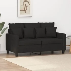 Sofá de 2 plazas de tela negro 120 cm by , Sofas - Ref: Foro24-359263, Price: 195,74 €, Discount: %