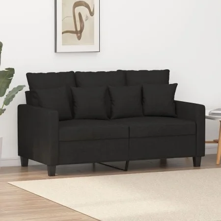 Sofá de 2 plazas de tela negro 120 cm by , Sofas - Ref: Foro24-359263, Price: 196,36 €, Discount: %