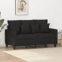 Sofá de 2 plazas de tela negro 120 cm by , Sofas - Ref: Foro24-359263, Price: 196,36 €, Discount: %