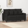 Zweiplätziges schwarzes Stoffsofa, 120 cm. von , Sofas - Ref: Foro24-359263, Preis: 208,16 €, Rabatt: %