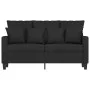 Sofá de 2 plazas de tela negro 120 cm by , Sofas - Ref: Foro24-359263, Price: 196,36 €, Discount: %