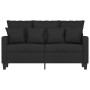 Zweiplätziges schwarzes Stoffsofa, 120 cm. von , Sofas - Ref: Foro24-359263, Preis: 208,16 €, Rabatt: %
