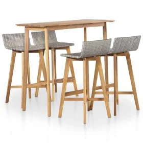 Garden dining set 5 pieces solid acacia wood by vidaXL, Garden sets - Ref: Foro24-44222, Price: 398,40 €, Discount: %