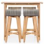 Garden dining set 5 pieces solid acacia wood by vidaXL, Garden sets - Ref: Foro24-44222, Price: 402,19 €, Discount: %