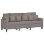 Sofá de 3 plazas de tela gris taupe 180 cm by , Sofas - Ref: Foro24-359282, Price: 277,95 €, Discount: %