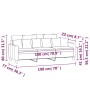 Sofá de 3 plazas de tela gris taupe 180 cm by , Sofas - Ref: Foro24-359282, Price: 277,95 €, Discount: %