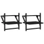 Estantes de pared con barras 2 unidades negro 30x25x30 cm by , Shelves and shelves - Ref: Foro24-836233, Price: 19,87 €, Disc...