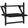Estantes de pared con barras 2 unidades negro 30x25x30 cm by , Shelves and shelves - Ref: Foro24-836233, Price: 19,87 €, Disc...