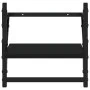 Estantes de pared con barras 2 unidades negro 30x25x30 cm by , Shelves and shelves - Ref: Foro24-836233, Price: 19,87 €, Disc...