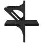 Estantes de pared con barras 2 unidades negro 30x25x30 cm by , Shelves and shelves - Ref: Foro24-836233, Price: 19,87 €, Disc...