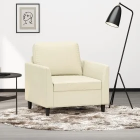 Kunstledersessel in Cremefarbe, 60 cm. von , Sofas - Ref: Foro24-359324, Preis: 131,89 €, Rabatt: %
