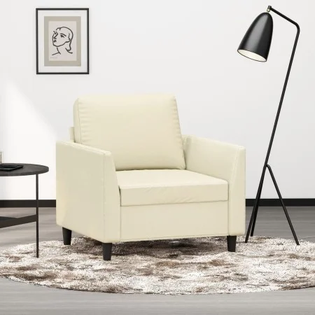 Kunstledersessel in Cremefarbe, 60 cm. von , Sofas - Ref: Foro24-359324, Preis: 131,89 €, Rabatt: %