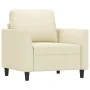 Kunstledersessel in Cremefarbe, 60 cm. von , Sofas - Ref: Foro24-359324, Preis: 131,89 €, Rabatt: %