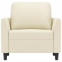 Kunstledersessel in Cremefarbe, 60 cm. von , Sofas - Ref: Foro24-359324, Preis: 134,06 €, Rabatt: %