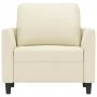Kunstledersessel in Cremefarbe, 60 cm. von , Sofas - Ref: Foro24-359324, Preis: 131,89 €, Rabatt: %