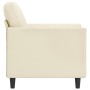 Kunstledersessel in Cremefarbe, 60 cm. von , Sofas - Ref: Foro24-359324, Preis: 134,06 €, Rabatt: %