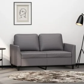 Zweiplätziges Kunstledersofa in Grau, 120 cm. von , Sofas - Ref: Foro24-359330, Preis: 191,45 €, Rabatt: %