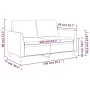 Zweiplätziges Kunstledersofa in Grau, 120 cm. von , Sofas - Ref: Foro24-359330, Preis: 191,45 €, Rabatt: %