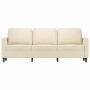 3-Sitzer-Sofa aus cremefarbenem Kunstleder, 180 cm von , Sofas - Ref: Foro24-359339, Preis: 246,20 €, Rabatt: %