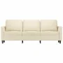 3-Sitzer-Sofa aus cremefarbenem Kunstleder, 180 cm von , Sofas - Ref: Foro24-359339, Preis: 243,39 €, Rabatt: %